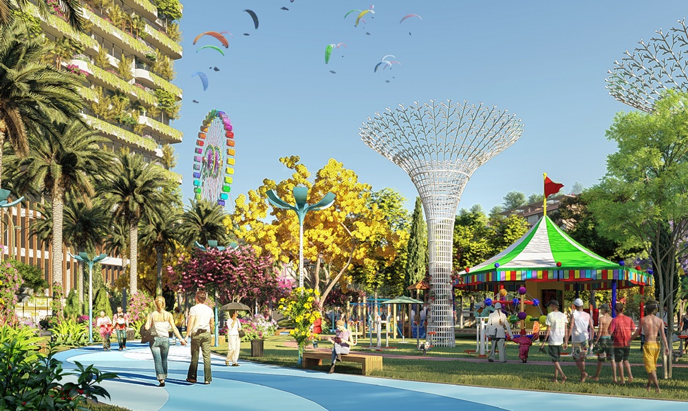 Flamingo Hải Tiến - Thanh Hóa Mot goc cong vien ibiza 1